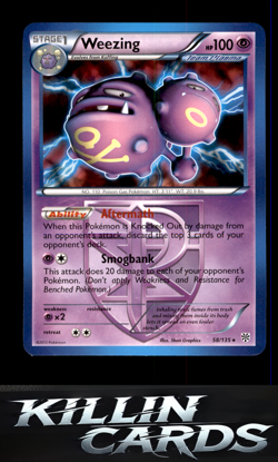 Weezing (Team Plasma) 58/135 Pokemon Holo Rare Plasma Storm Card LP - Image 1