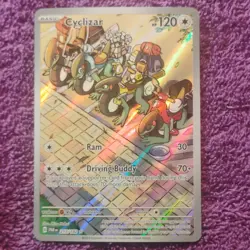 Pokemon Cyclizar 215/182 SV04: Paradox Rift Illustration Rare Holo 120 HP 2023 - Image 1