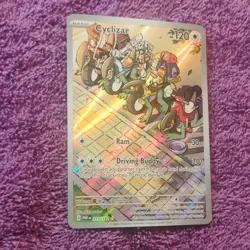 Pokemon Cyclizar 215/182 SV04: Paradox Rift Illustration Rare Holo 120 HP 2023 - Image 3