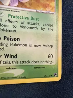 Venomoth - 49/112 - Pokemon Ex FireRed LeafGreen Reverse Holo - Image 4