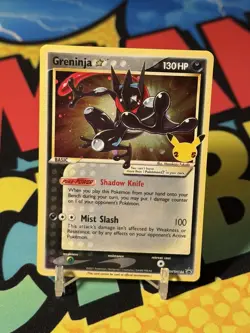 Greninja Gold Star LP+ Holo SWSH144 Black Star Promos Celebrations Pokemon - Image 1