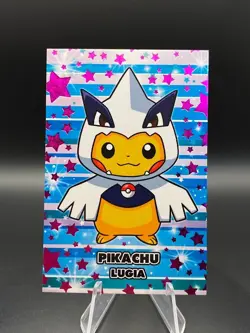 Pikachu Lugia Poncho Pink Stars Holo Pokemon Database Christmas - Image 1