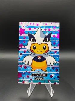 Pikachu Lugia Poncho Pink Stars Holo Pokemon Database Christmas - Image 3