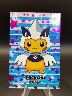 Pikachu Lugia Poncho Pink Stars Holo Pokemon Database Christmas - Image 4