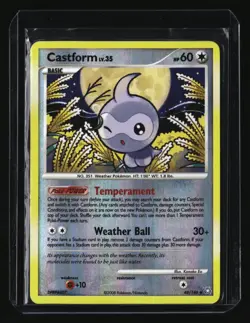Pokemon CASTFORM 48/146 Reverse Holo (2008 Legends Awakened) LP/Light Play - Image 1