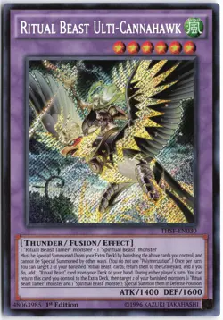 Yugioh - Ritual Beast Ulti-Cannahawk THSF-EN030 1st Edition - The Secret Forces - Image 1