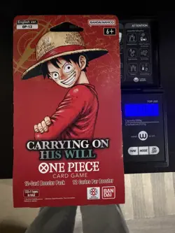 🔥 One Piece OP-13 CARRYING ON HIS WILL Sleeved Booster Pack Heavy 37.63G 🔥 - Image 1