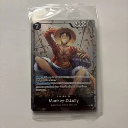 P-075 Monkey.D.Luffy Promo Card TS-02 Tin Set 02 ENGLISH SEALED IN HAND - Image 1