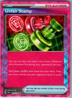Unfair Stamp 165/167 SV06: Twilight Masquerade - Pokemon Card - NM - Image 1
