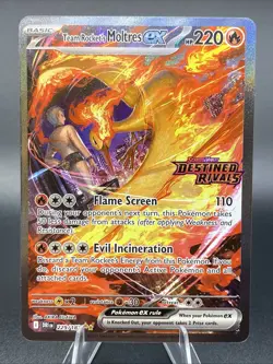 Team Rocket's Moltres ex - (Destined Rivals Stamp) 229/182 Miscellaneous Cards & - Image 1