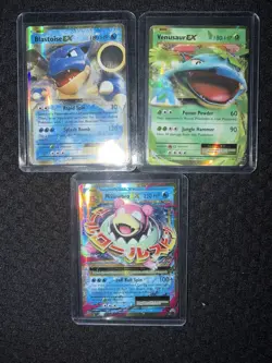 Pokemon 3 Card Lot! Venasuar, Blastoise, Mega Slowbro - Image 1