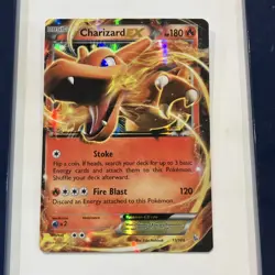 Pokemon Charizard EX Ultra Rare Holo 11/106 Flashfire Basic 180HP Fire Card - Image 1