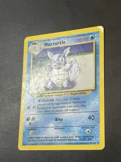 Pokemon TCG - Wartortle - 42/102 - Uncommon (Shadowless) - Base Set Trading Card - Image 4