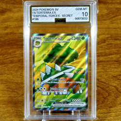 Pokemon Temporal Forces Torterra EX 185/162 AGS Gem-MT 10 Holo Secret Rare 2024 - Image 1