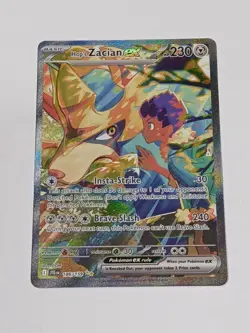 Pokemon TCG Hop's Zacian ex 186/159 Journey Together Special Illustration NM (A) - Image 1