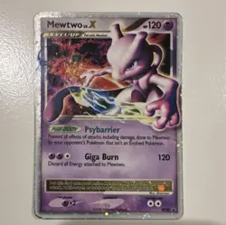 Pokemon Mewtwo LV.X DP28 Black Star Promo Holo Level Up Diamond & Pearl 2008 - Image 1