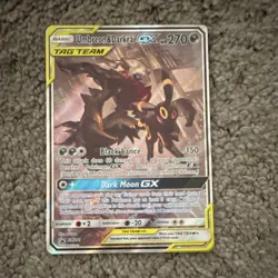 Pokemon Umbreon & Darkrai GX SM241 Promo TAG TEAM Holo Sun & Moon Card - Image 1