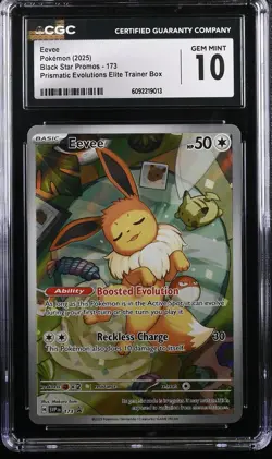 Eevee 2025 Pokemon Black Star Promos #173 CGC Gem Mint 10 - Image 1