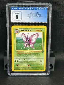 CHC 8 Venomoth - 29/64 - Jungle 1999 - WOTC - Non Holo Rare - Pokemon TCG (1) - Image 1