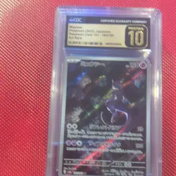 Pokemon Mewtwo 183/165 Japanese 151 Art Rare Holo CGC 10 Psychic 2023 - Image 1