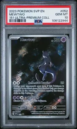 Pokemon Mewtwo 151 Black Star Promo Ultra Premium Collection #52 PSA 10 - Image 1