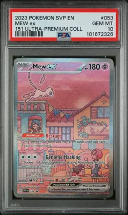 2023 Pokemon SVP EN-SV Promo 151 Ultra Premium Collection #053 Mew EX PSA 10 - Image 1