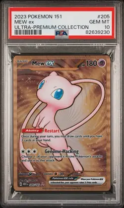 2023 POKEMON 151 ULTRA-PREM COLL #205 MEW EX PSA 10 - Image 1