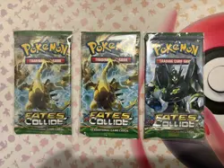 Pokemon XY Fates Collide Booster Pack New & Sealed-X3 pack set - Image 1
