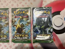 Pokemon XY Fates Collide Booster Pack New & Sealed-X3 pack set - Image 5