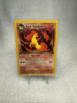 Pokemon Dark Rapidash 44/82 1st Edition Team Rocket Regular - Image 1