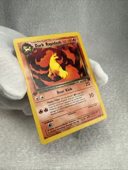 Pokemon Dark Rapidash 44/82 1st Edition Team Rocket Regular - Image 3