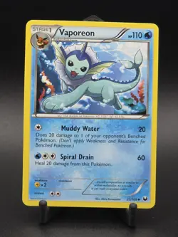 VAPOREON 2012 Pokemon Dark Explorers Uncommon POKEMON 25/108 - Image 1
