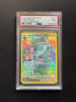 2022 Pokemon Astral Radiance Bronzong TG11/TG30 Trainer Gallery Holo PSA 9 Mint - Image 1