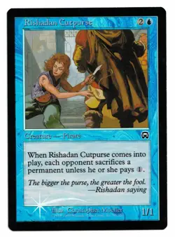 Magic the Gathering MTG Card Rishadan Cutpurse FOIL 93/350 Mercadian Masques! NM - Image 1