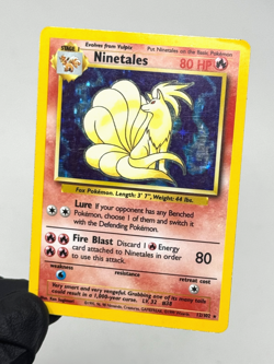 Pokemon TCG Ninetales Flame Base Set Card 12/102 Holographic Rare 1999 WOTC - Image 4