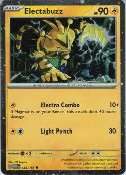 Electabuzz Common SV2a: Pokemon Card 151 125/165 NM Normal - Image 1
