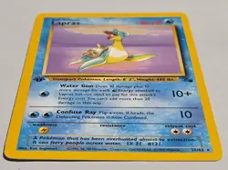 1st Edition LAPRAS First Edition 1999 Fossil Non-Holo Rare Pokemon Card 25/62 - Image 5