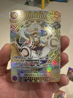 One Piece Monkey D Luffy Manga Sp Gold English Op05-119 Custom Card - Image 1