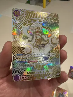 One Piece Monkey D Luffy Manga Sp Gold English Op05-119 Custom Card - Image 2