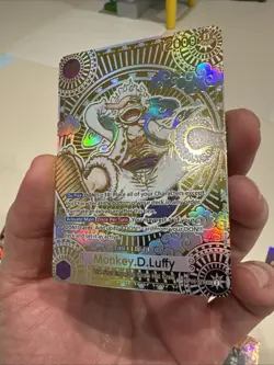One Piece Monkey D Luffy Manga Sp Gold English Op05-119 Custom Card - Image 3