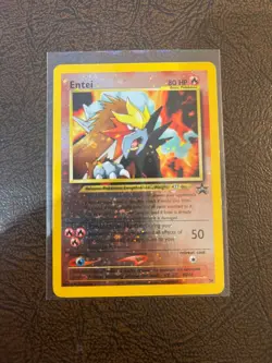 Entei 34 Pokemon Card HOLO Black Star Promo LP - Image 1