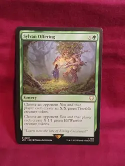 Sylvan Offering 0261 Non Foil Rare LOTR Commander MTG Near Mint - Image 3