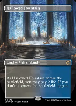 MTG - Hallowed Fountain - Fanart Foil Ravnica: Clue Edition - EDH / Playtest - Image 1