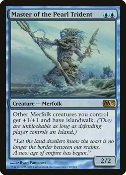 1x Master of the Pearl Trident LP Eng MTG - Magic 2013 - Image 1