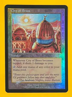 MTG CITY OF BRASS (Foil) JSS Promo (OldManMTG 013-200) - Image 1