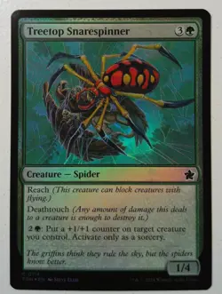Treetop Snarespinner *FOIL Common* Magic MtG x1 Foundations - Image 1