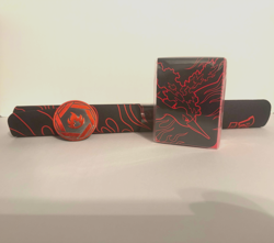 Pokemon TCG - Team Rockets Moltres UPC Exclusive Playmat + Deckbox + Coin - Image 1