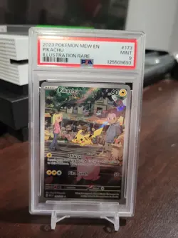 2023 POKEMON MEW EN-151 ILLUSTRATION RARE #173 PIKACHU PSA 9 - Image 1
