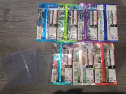 7x New, Sealed Japanese Pokemon Card Booster Packs With Three Card Protectors - Image 4