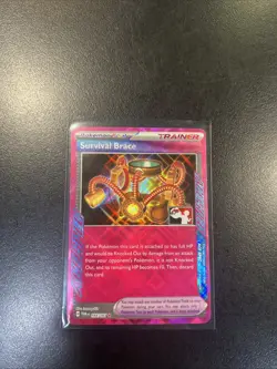 Pokemon Survival Brace TWM 164/167 Stamped Holo Near Mint Prize Pack - Image 1